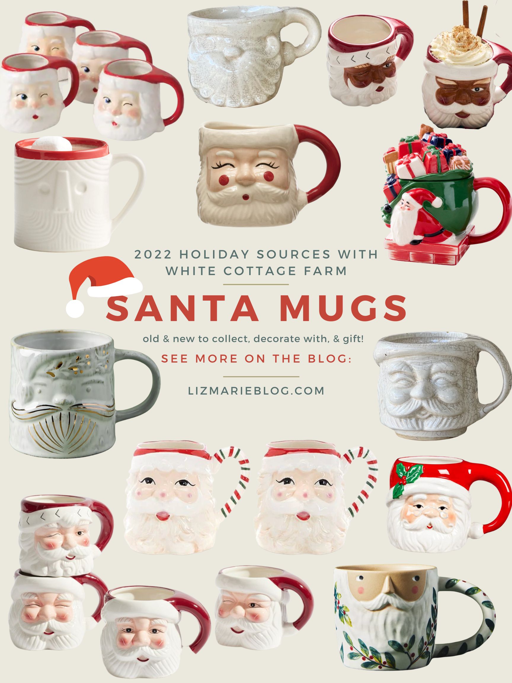 The Best Santa Mugs – Cozy Cottage Christmas Decor